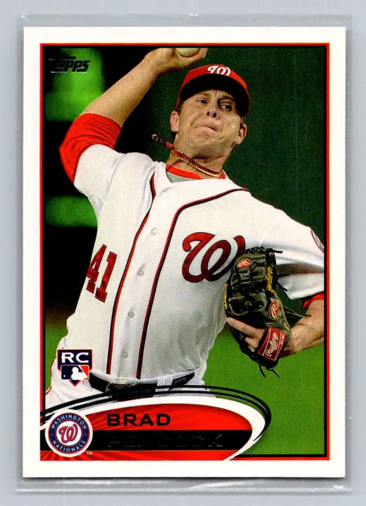 Brad Peacock baseball card 275a Washington Nationals rookie collectible image