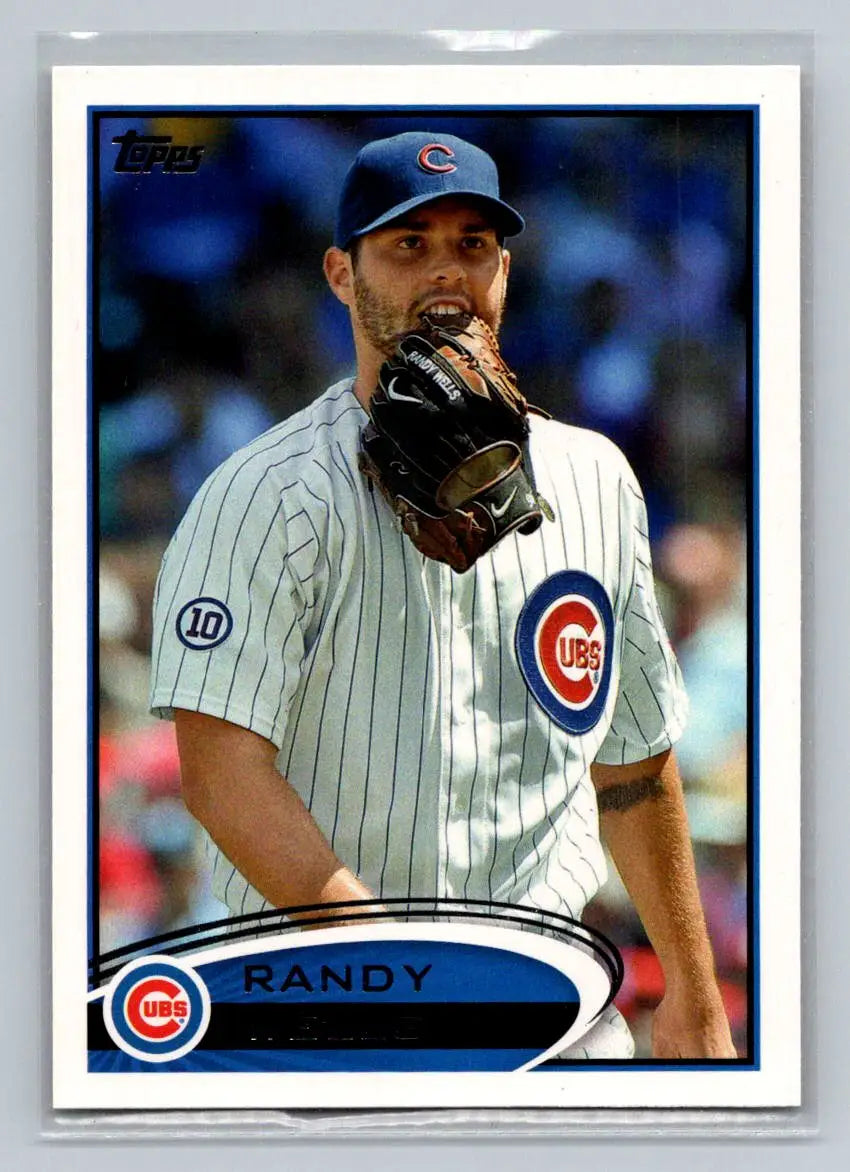 Baseball card featuring Randy Wells Chicago Cubs 2012 Topps #278a collectible card