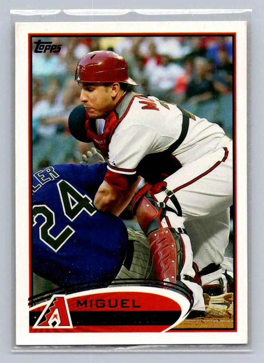 Baseball card featuring Miguel Montero Arizona Diamondbacks 2012 Topps #288a
