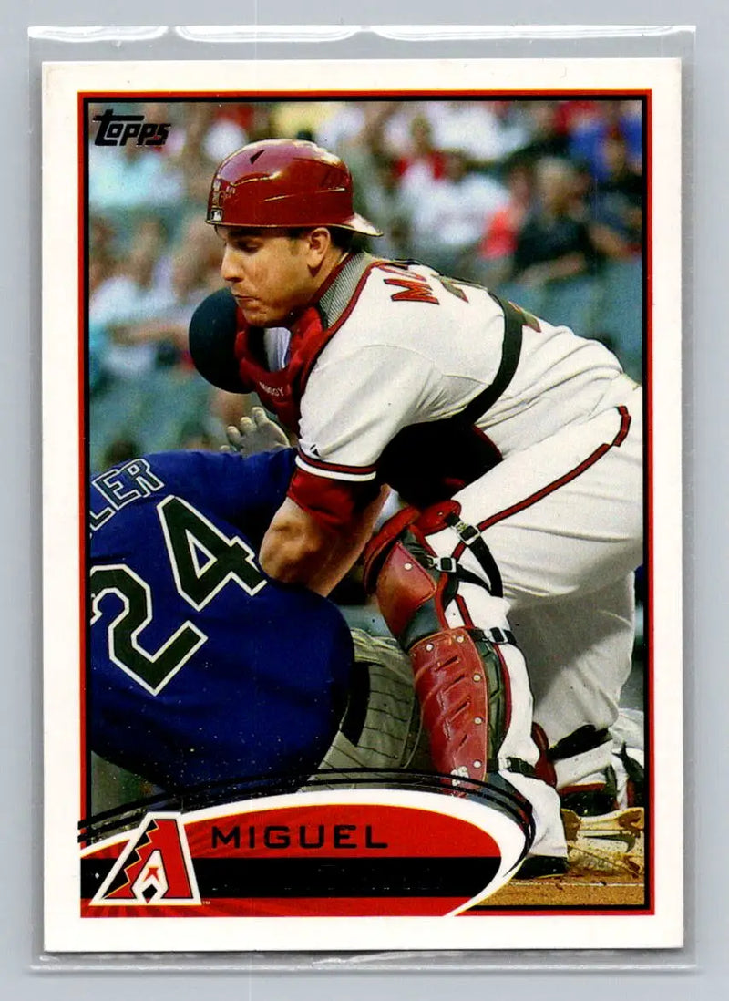 Baseball card featuring Miguel Montero Arizona Diamondbacks 2012 Topps #288a