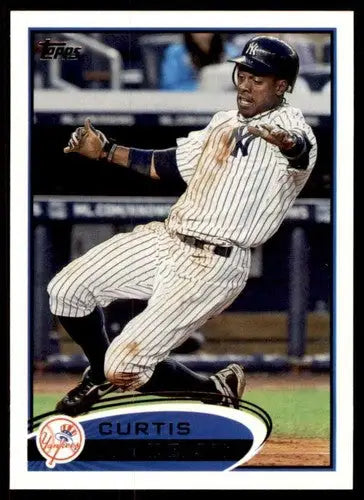 Original gloss Curtis Granderson baseball card from 2012 Topps NM-MT Yankees