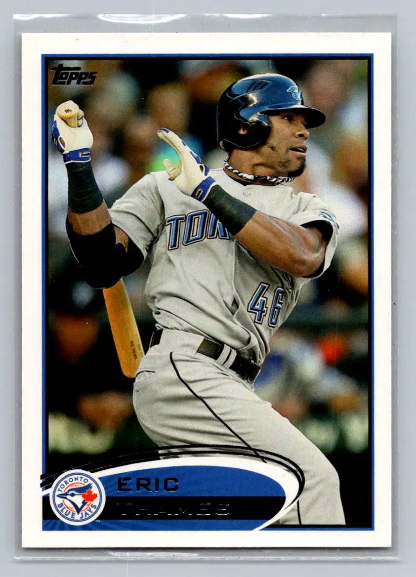 Baseball trading card of eric thames from 2012 Topps #293b Toronto Blue Jays