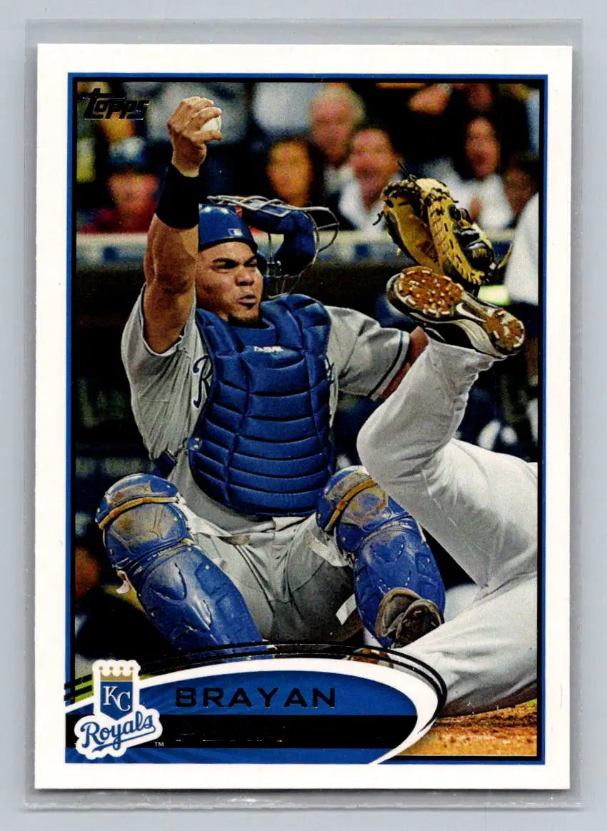 Baseball card of Brayan Pena 296a Kansas City Royals collectible item