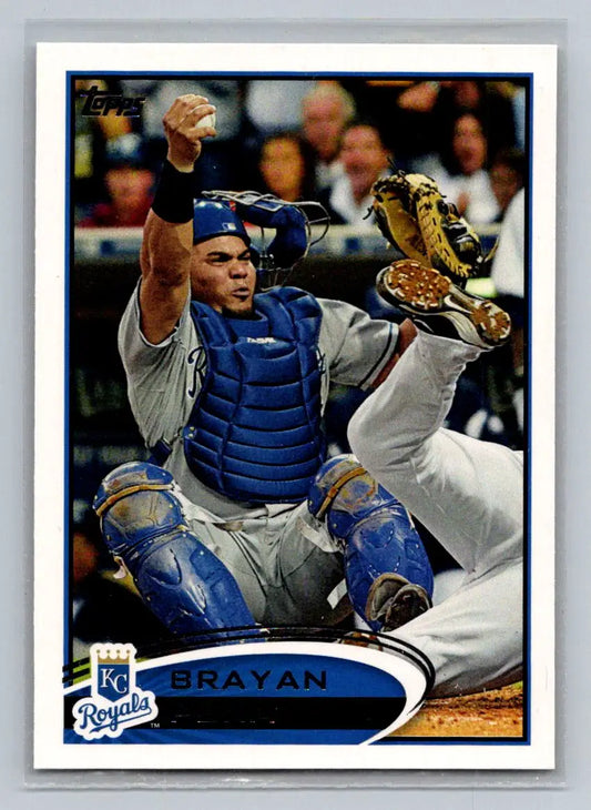 Baseball card of Brayan Pena 296a Kansas City Royals collectible item