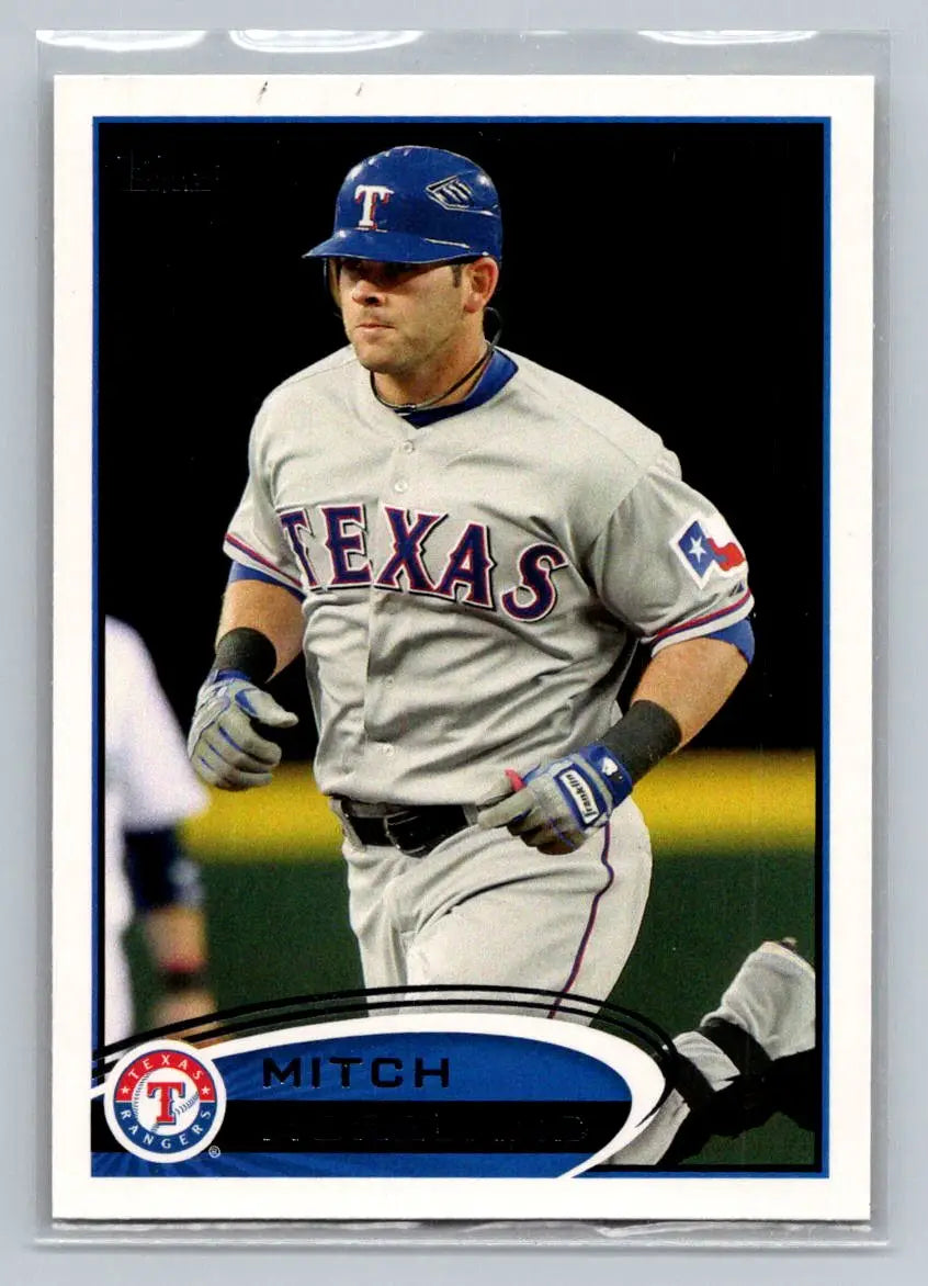Mitch Moreland baseball card 2012 Topps #299a Texas Rangers collectible image