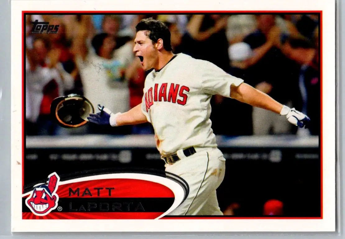 2012 Topps Matt LaPorta baseball card 314a Matt LaPorta Cleveland Indians