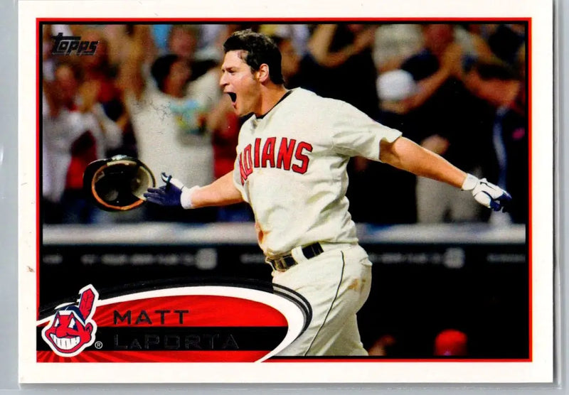 2012 Topps Matt LaPorta baseball card 314a Matt LaPorta Cleveland Indians
