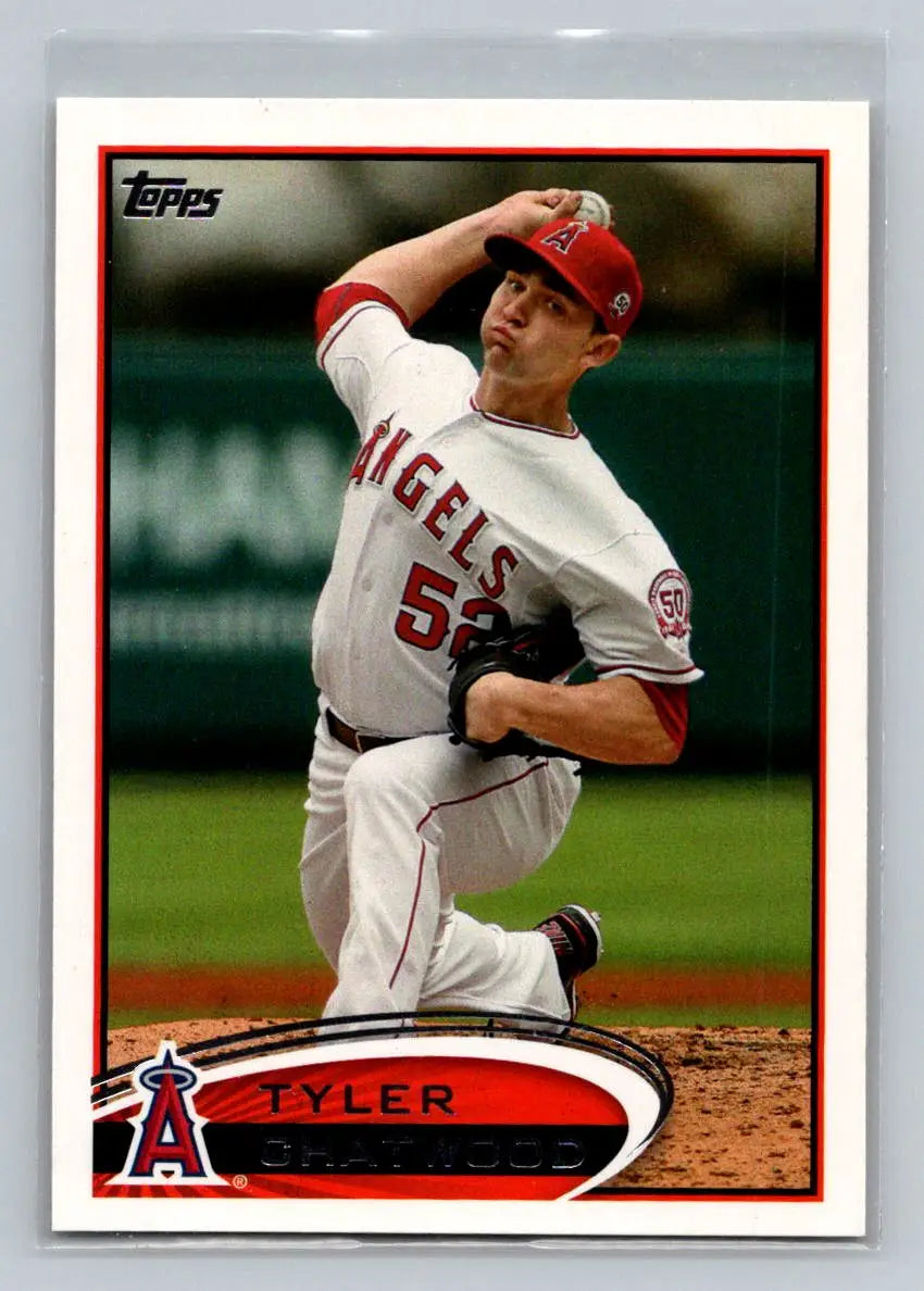 Tyler Chatwood baseball card 2012 Topps #317a Los Angeles Angels collectible
