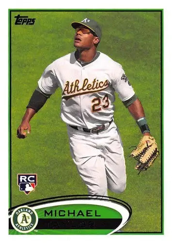 2012 Topps Michael Taylor Rookie Athletics baseball card with original gloss