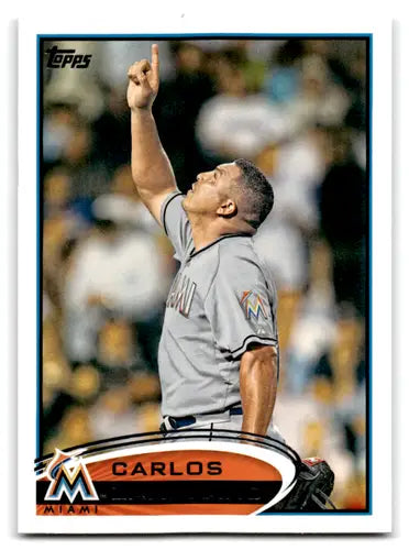 Carlos Zambrano baseball card with original gloss, NM-MT condition, 2012 Topps #425