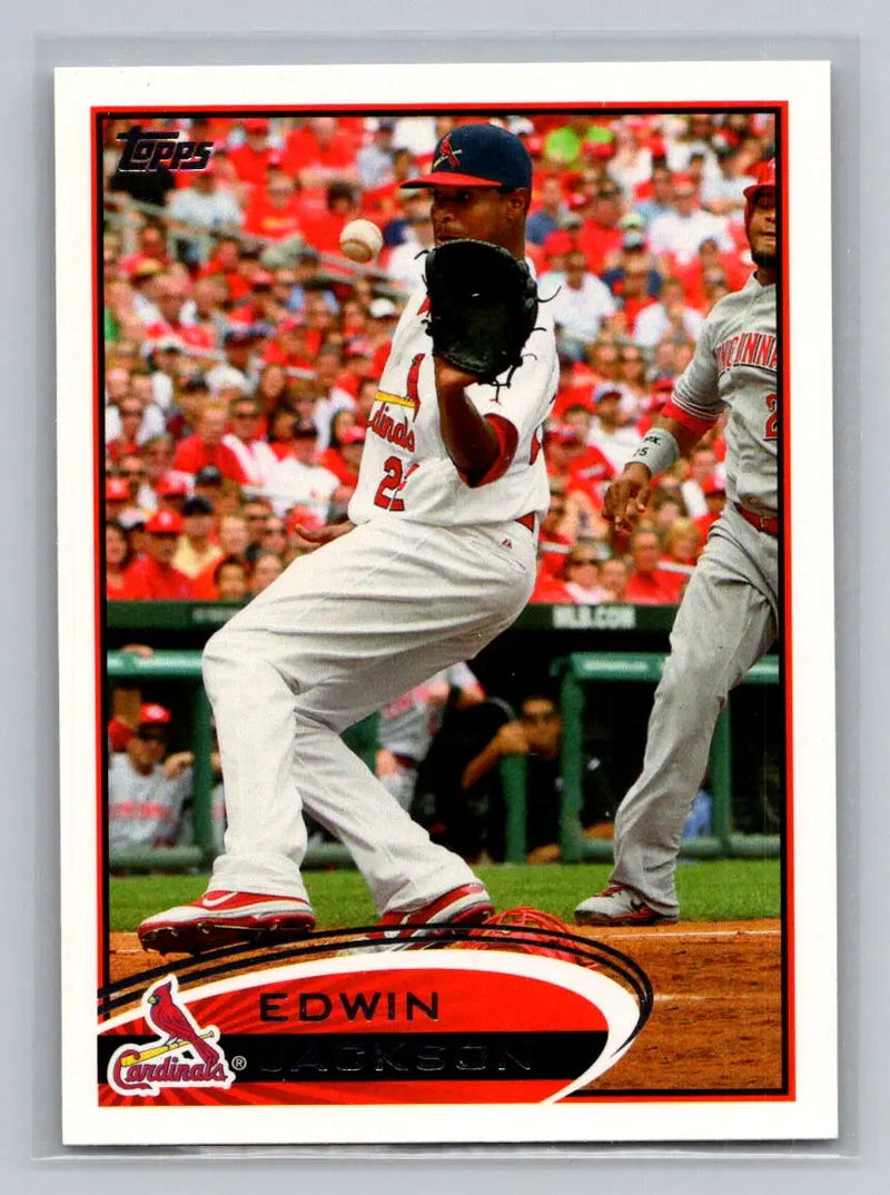 2012 Topps #44a Edwin Jackson St. Louis Cardinals baseball card collectible item