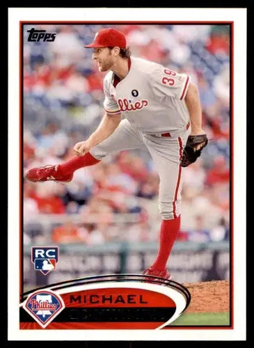 2012 Topps Michael Schwimer rookie Phillies baseball card with original gloss ID 73032