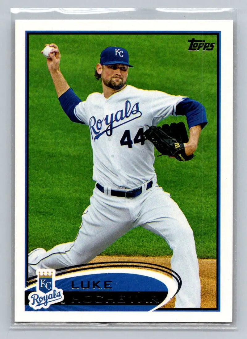 Baseball card of Luke Hochevar, 2012 Topps #47b, Kansas City Royals collectible