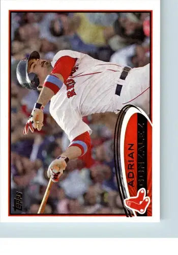 Original gloss 2012 Topps Adrian Gonzalez NM-MT baseball card featuring Adrian Gonzalez Red Sox