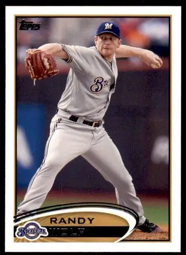 2012 Topps #545 Randy Wolf NM-MT Brewers ID:73560 - Baseball Card Single