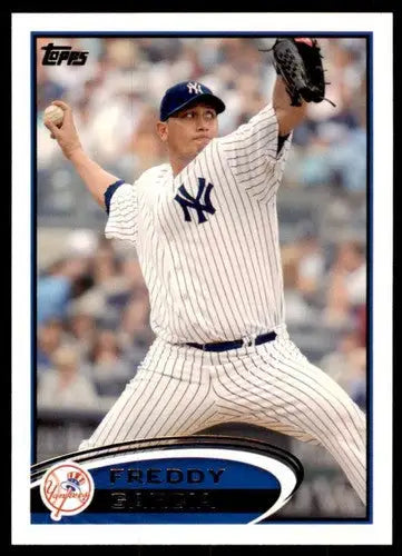 Freddy Garcia baseball card with original gloss from 2012 Topps Yankees series