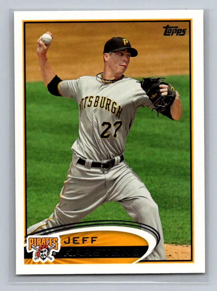 2012 Topps #71a Jeff Karstens Pittsburgh Pirates baseball card collectible item