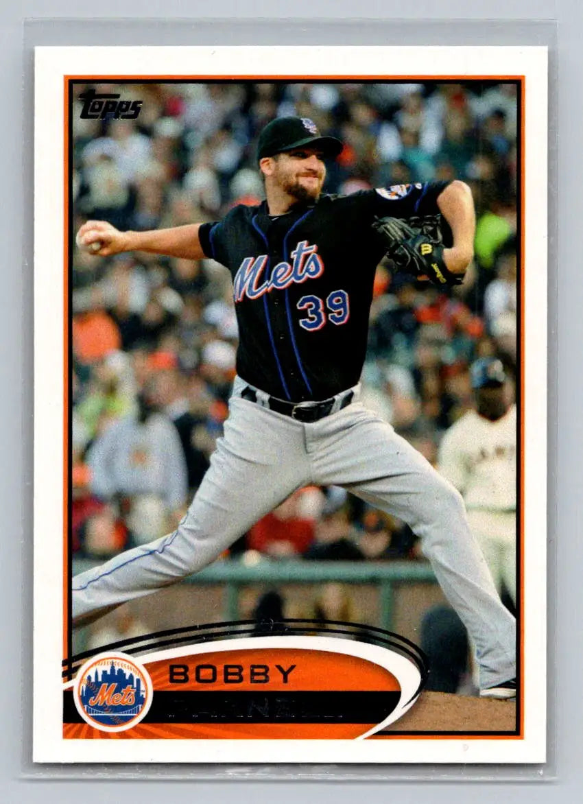 2012 Topps #83a Bobby Parnell New York Mets baseball card for collectors and fans