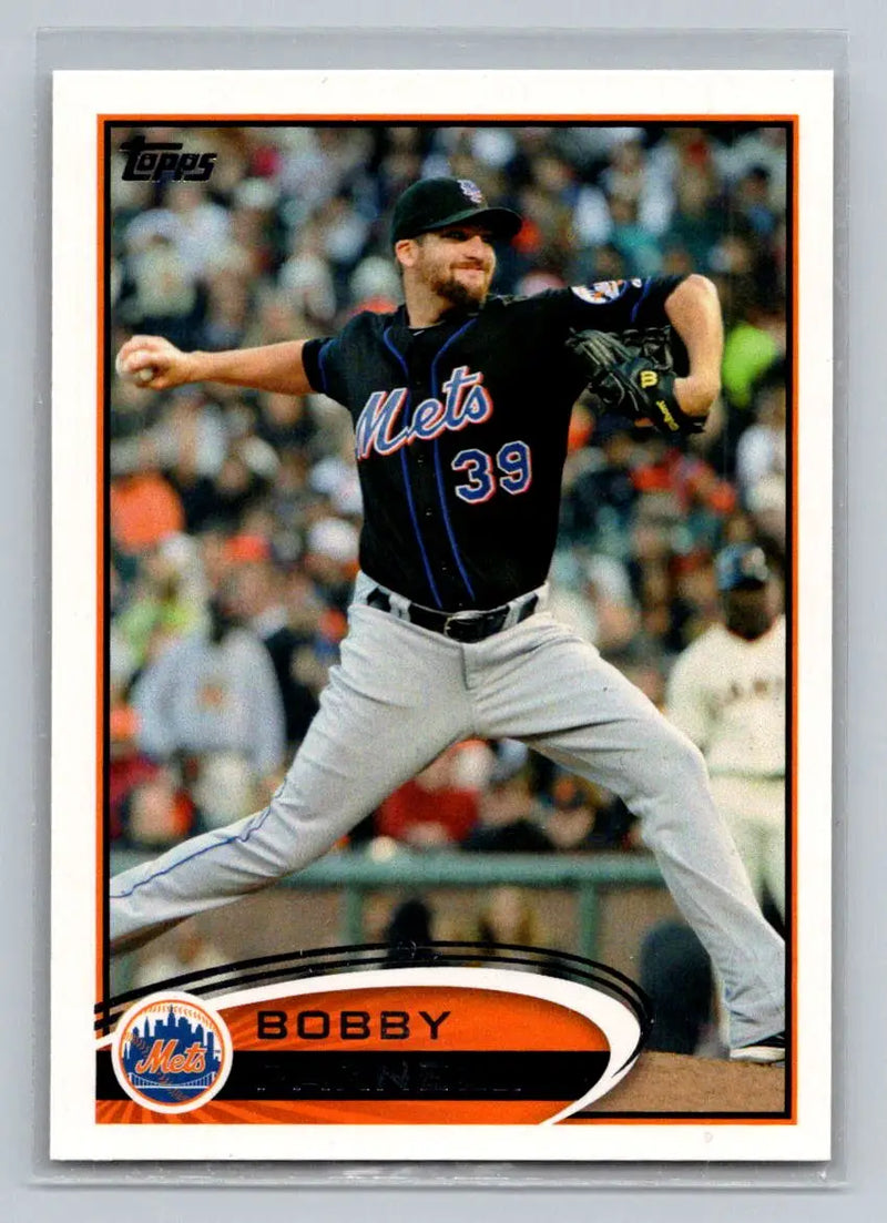 2012 Topps #83a Bobby Parnell New York Mets baseball card for collectors and fans