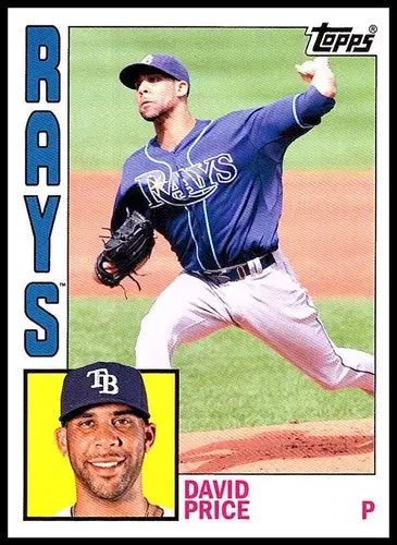 Original gloss David Price baseball card from Topps Archives 2012 NM-MT Rays ID 72825
