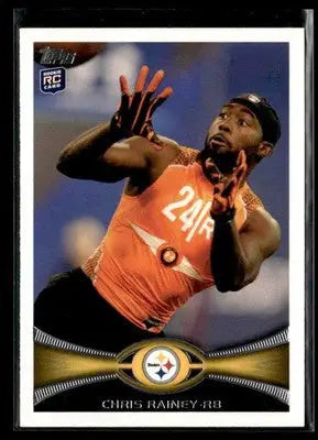 2012 Topps Chrome Chris Rainey #53 RC Pittsburgh Steelers - Football Card Single
