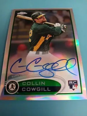 2012 Topps Chrome - Collin Cowgill #178 Rookie Autographs Refractor. /499. NRMT+ - Baseball Card Single