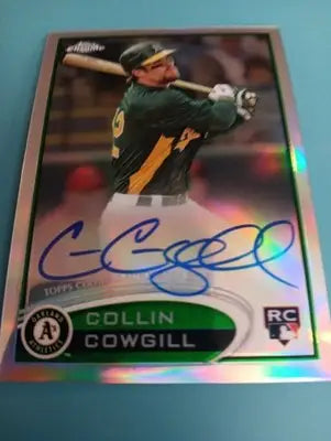 2012 Topps Chrome - Collin Cowgill #178 Rookie Autographs Refractor. /499. NRMT+ - Baseball Card Single