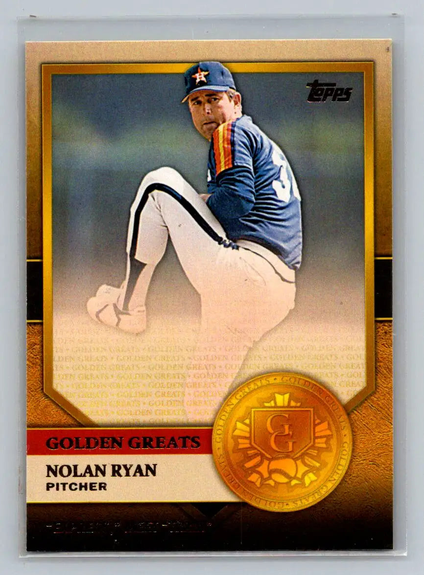 Nolan Ryan baseball card from 2012 Topps Golden Greats Houston Astros collection