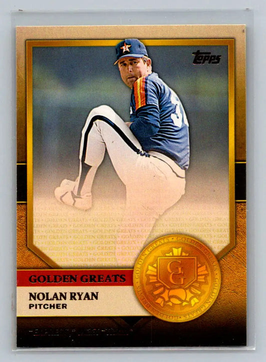 Nolan Ryan baseball card from 2012 Topps Golden Greats Houston Astros collection