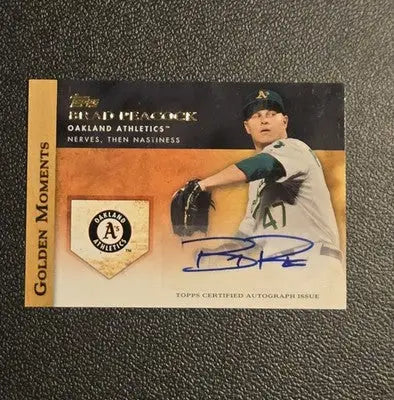 2012 Topps #GMA-BP Brad Peacock Golden Moments Autographs - Baseball Card Single