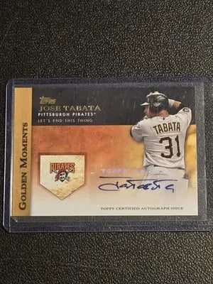 2012 Topps #GMA-JTA Jose Tabata Golden Moments Autographs - Baseball Card Single