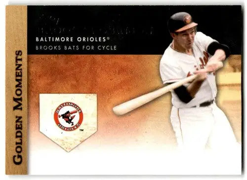 Original gloss Baseball card from 2012 Topps Golden Moments Brooks Robinson Orioles