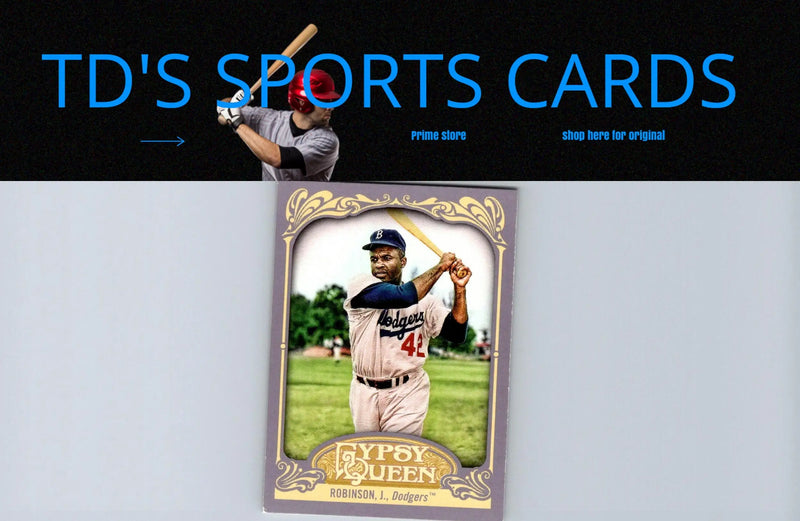 Jackie Robinson Gypsy Queen baseball card from 2012 Topps Gypsy series