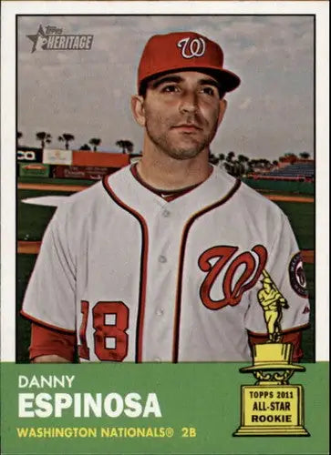 2012 Topps Heritage #351 Danny Espinosa NM-MT Nationals ID:70868 - Baseball Card Single