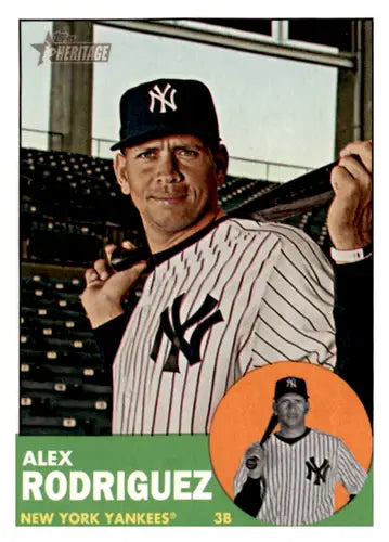 2012 Topps Heritage #361 Alex Rodriguez NM-MT Yankees ID:62982 - Baseball Card Single