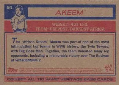 2012 Topps Heritage #56 Akeem NM-MT ID:6196 - Baseball Card Single
