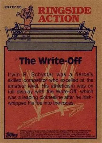 2012 Topps Heritage Ringside Action #28 Irwin R. Schyster NM-MT ID:6212 - Wrestling Card Single