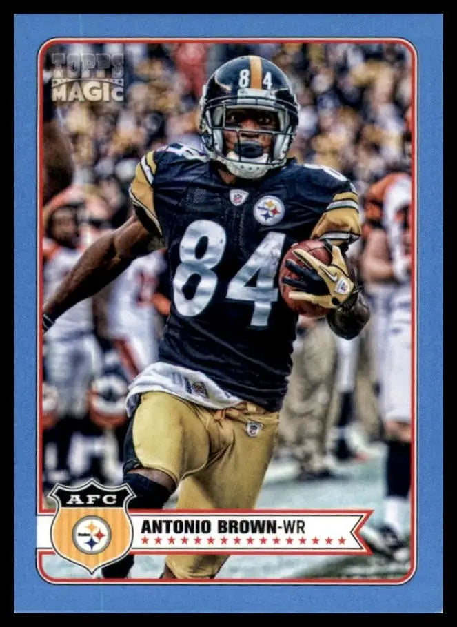 2012 Topps Magic - Antonio Brown #125 Mini Blue - Football Card Single