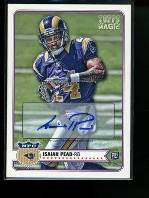 2012 Topps Magic Isaiah Pead #194 Auto RC Football - Football Card Single