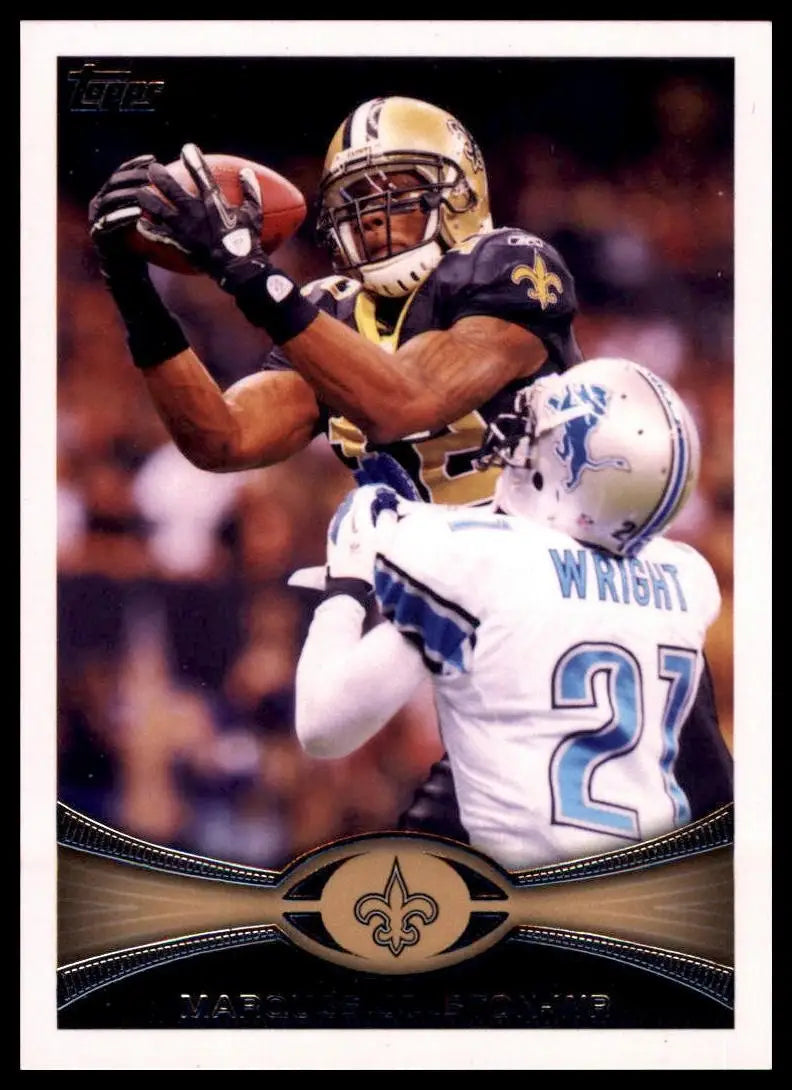 2012 Topps Marques Colston #215 New Orleans Saints Football Card NFL Sports - Football Card Single