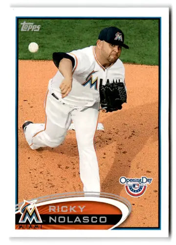 2012 Topps Opening Day Ricky Nolasco Marlins baseball card NM-MT