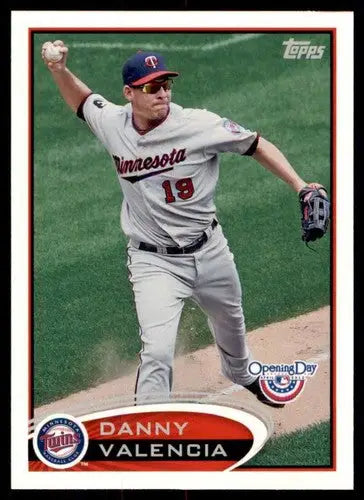Original gloss 2012 Topps Opening Day Danny Valencia baseball card Twins ID 73182