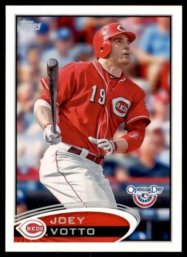 Original gloss 2012 Topps Opening Day Joey Votto baseball card Reds ID 73234