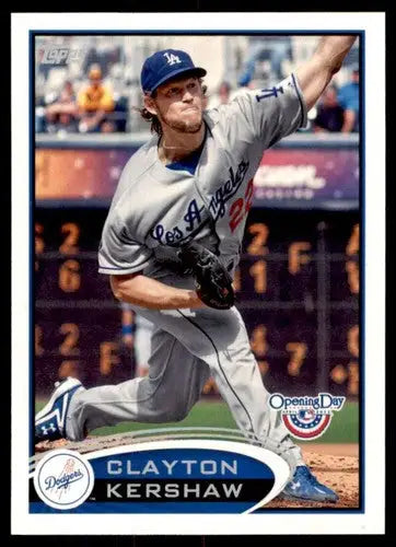 2012 Topps Opening Day #181 Clayton Kershaw NM-MT Dodgers ID:81579 - Baseball Card Single