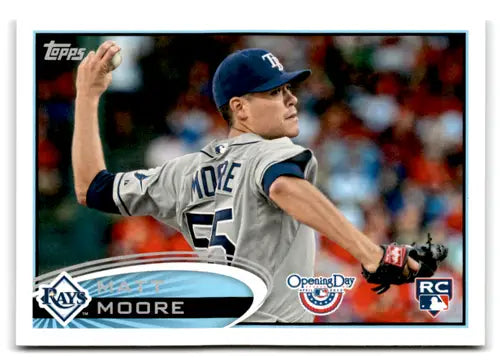 2012 Topps Opening Day #21 Matt Moore NM-MT RC Rookie Rays ID:72581 - Baseball Card Single