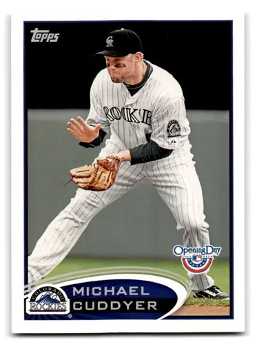 Original gloss 2012 Topps Opening Day Michael Cuddyer Rockies baseball card