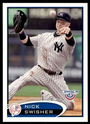 2012 Topps Opening Day Nick Swisher baseball card with original gloss Yankees NM-MT