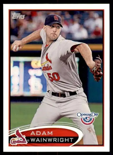 2012 Topps Opening Day #60 Adam Wainwright NM-MT Cardinals ID:73330 - Baseball Card Single