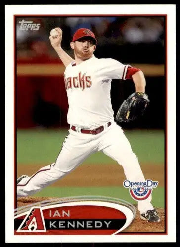 Original gloss of Ian Kennedy baseball card from 2012 Topps Opening Day series
