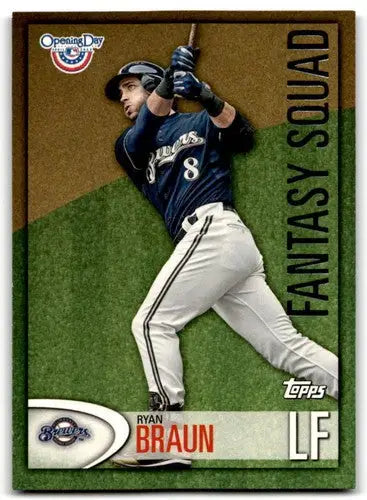 Ryan Braun baseball card from 2012 Topps Opening Day Fantasy Squad NM condition